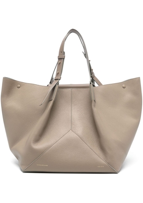 Victoria Beckham The Jumbo leather tote bag - Grey