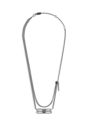 Balenciaga BB Icon chain necklace - Silver