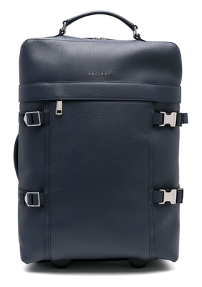 Orciani Micron leather luggage - Blue