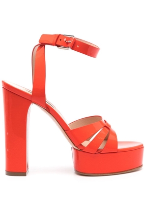 Casadei Betty 130mm patent leather sandals - Red