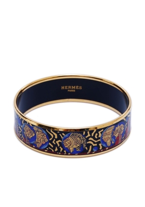 Hermès Pre-Owned 2000s pre-owned enamel bangle bracelet - Blue