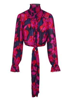 Nicholas Kaija abstract-print blouse - Pink
