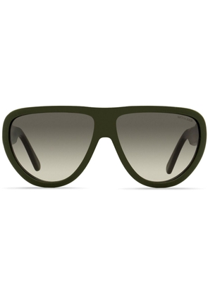 Moncler Eyewear Anodize oversized-frame sunglasses - Green