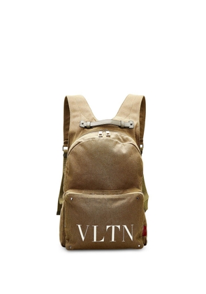 Valentino Garavani Pre-Owned VLTN print backpack - Green