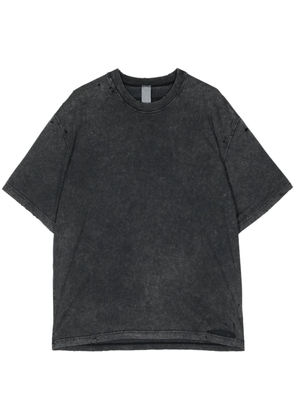 Attachment distressed cotton T-shirt - Grey