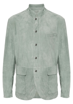 Eleventy buttoned suede jacket - Green