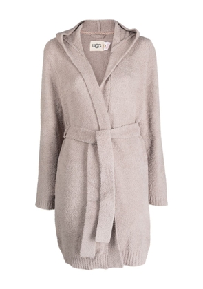 UGG Amari terry-cloth belted hooded robe - Grey
