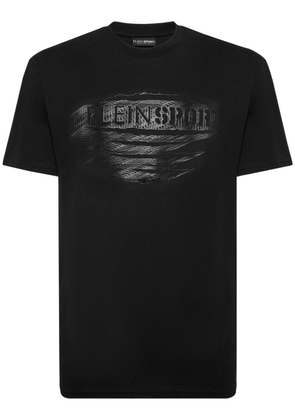 Plein Sport logo-print cotton T-shirt - Black