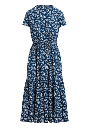 Polo Ralph Lauren floral-print cotton dress - Blue