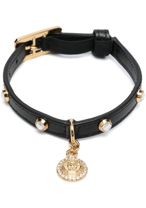 Versace Medusa-plaque dog collar - Black