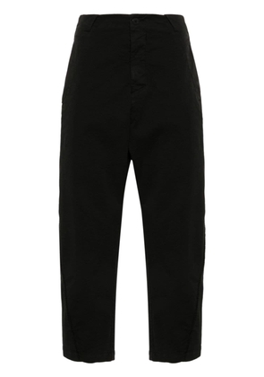 Transit cropped tapered trousers - Black