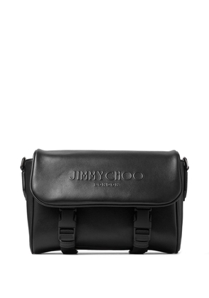 Jimmy Choo Eli leather messenger bag - Black