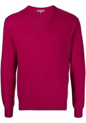 N.Peal cashmere v-neck jumper - Purple