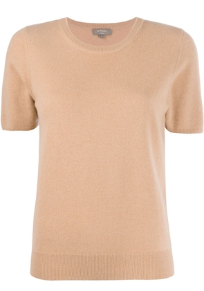 N.Peal cashmere short-sleeved top - Brown