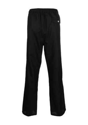 Soulland straight-leg wool trousers - Black