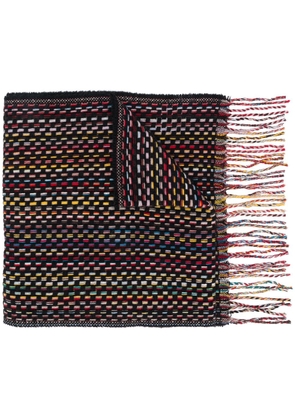 Paul Smith long knitted scarf - Black
