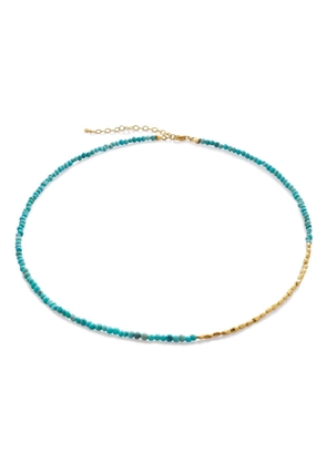 Monica Vinader Mini Nugget beaded turquoise necklace - Blue