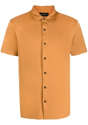 Roberto Collina short-sleeve cotton shirt - Brown
