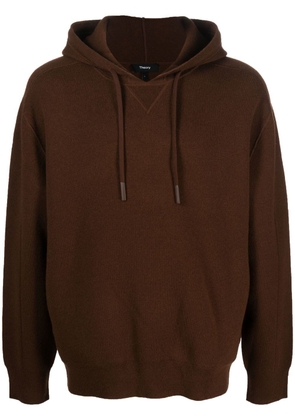Theory drawstring pullover hoodie - Brown