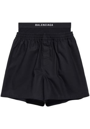 Balenciaga Hybrid cotton boxer shorts - Black