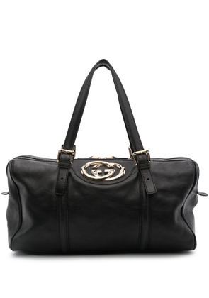 Gucci Pre-Owned 2010s Interlocking G-plaque tote bag - Black