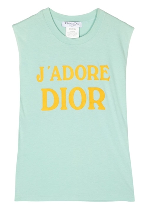 Christian Dior Pre-Owned J'Adore Dior cotton tank top - Green