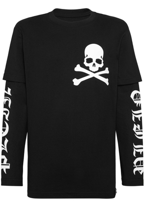 Philipp Plein skull-print cotton T-shirt - Black