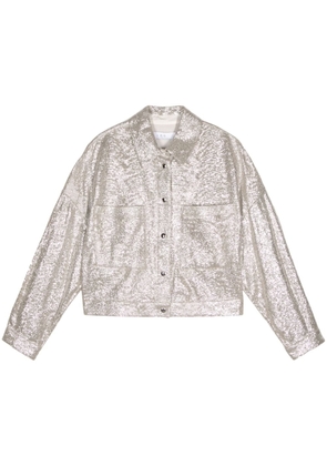 IRO Suzel cotton-blend jacket - Metallic