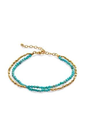 Monica Vinader Mini Nugget Gemstone beaded bracelet - Blue