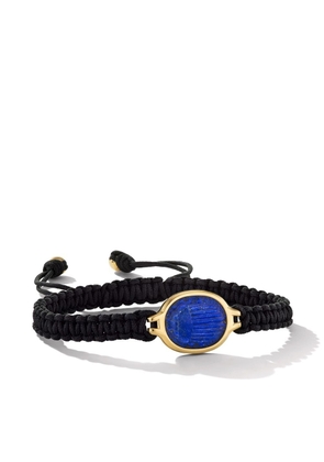 David Yurman 18kt yellow gold lapis lazuli cord bracelet