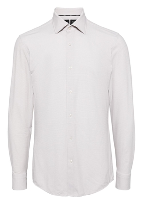 BOSS textured button-up shirt - Neutrals