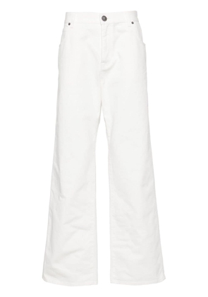 Balmain mid-rise straight jeans - White