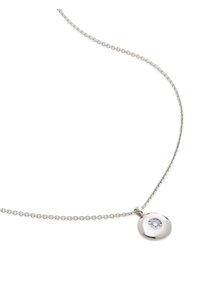Monica Vinader April grown diamond necklace - Silver