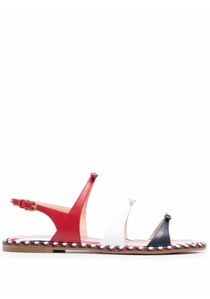 Thom Browne three-bow slingback sandals - Multicolour