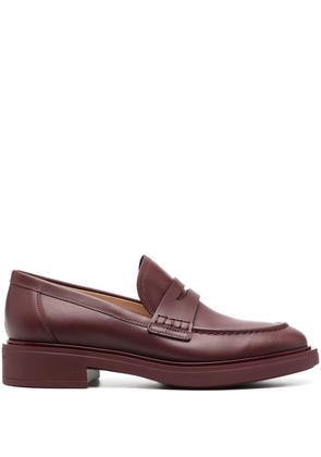 Gianvito Rossi Harris penny loafers - Red