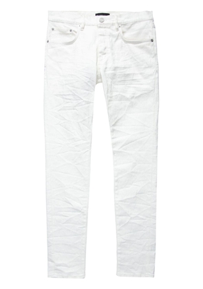 Purple Brand monogram jacquard jeans - White