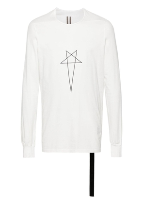 Rick Owens DRKSHDW Level pentagram-print organic cotton T-shirt - White