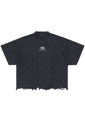 Balenciaga Unity Sports distressed cotton T-shirt - Black