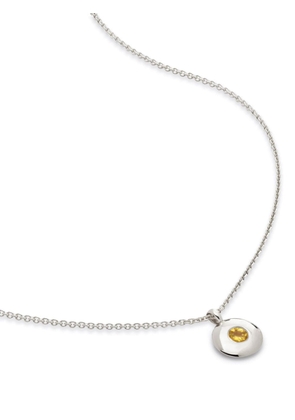 Monica Vinader November citrine birthstone necklace - Silver