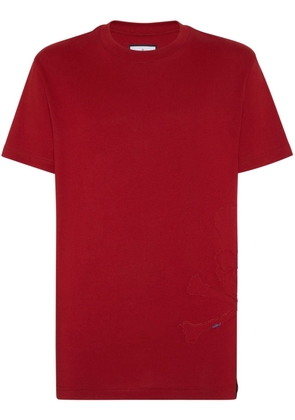 Philipp Plein Skull&Bones-print cotton T-shirt - Red