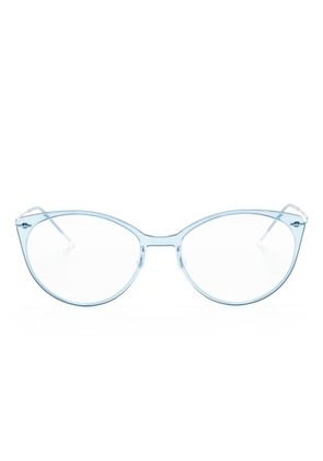 Lindberg cat-eye frame glasses - Blue