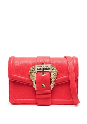 Versace Jeans Couture logo-buckle satchel bag - Red