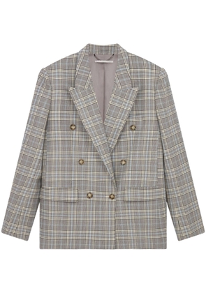 Stella McCartney check-print wool blazer - Grey