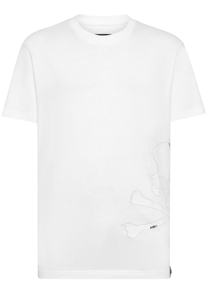 Philipp Plein Skull&Bones-print cotton T-shirt - White