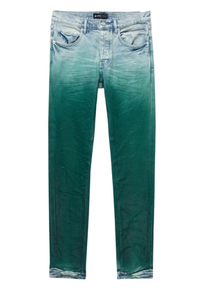 Purple Brand gradient-effect low-rise jeans - Green