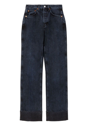 RE/DONE high-rise straight-leg jeans - Blue