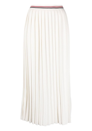 Thom Browne pleated midi skirt - White