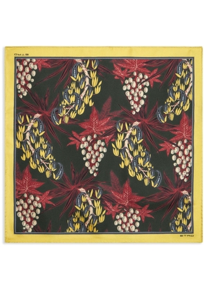 ETRO floral-print silk pocket square - Yellow