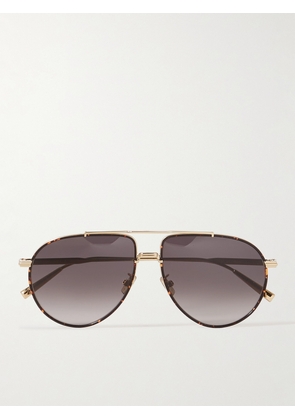 Dior Eyewear - DiorBlackSuit AU Aviator-Style Tortoiseshell Acetate and Gold-Tone Sunglasses - Men - Gold