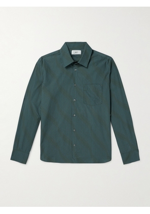 Mr P. - Polka-Dot Organic Cotton Shirt - Men - Green - XS